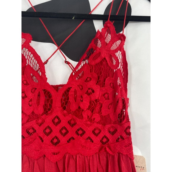 Free People Adella Red Maxi Dress - Picture 4 of 10